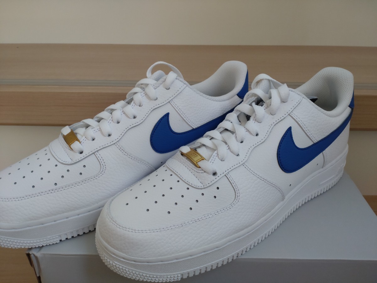 NIKE AIR FORCE1 LOW ナイキ エア フォース 1 ロー 07 白 ホワイト 青 