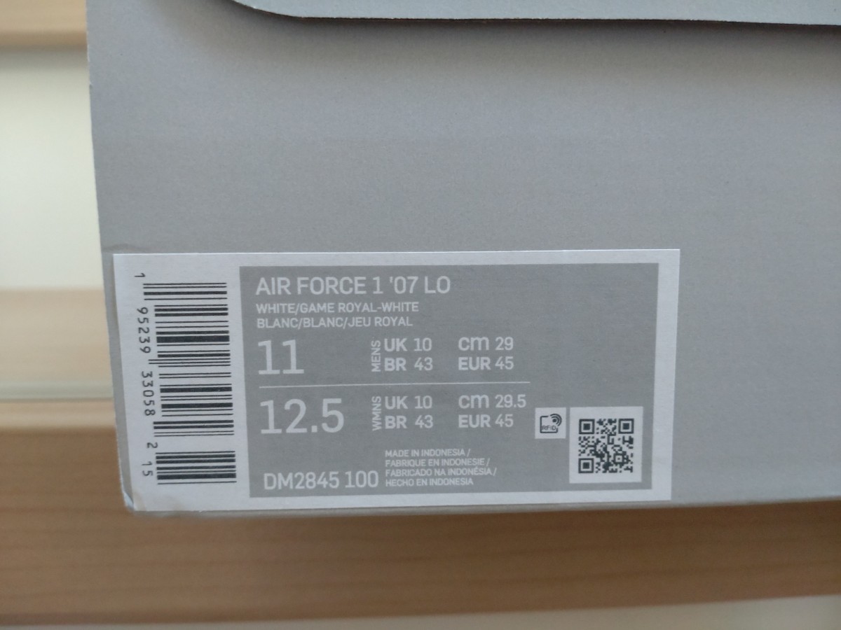 NIKE AIR FORCE1 LOW ナイキ エア フォース 1 ロー 07 白 ホワイト 青 