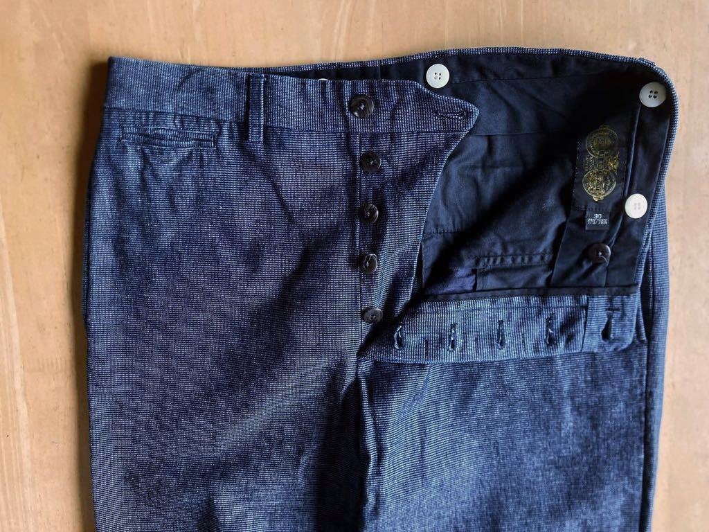 RRL イタリア製 インディゴピンチェックトラウザー 30 ラルフローレンビンテージ