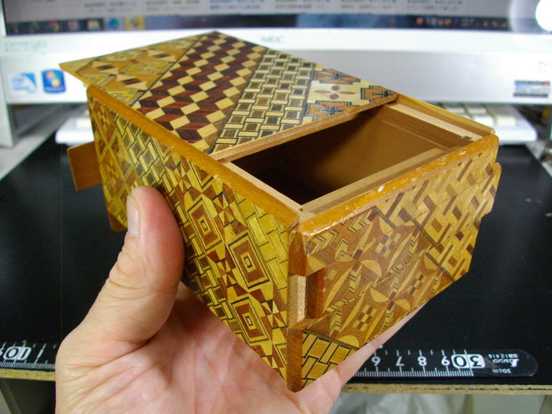 加708e ☆ 【まとめ】伝統工芸 箱根寄木細工 からくり箱 小物入れ