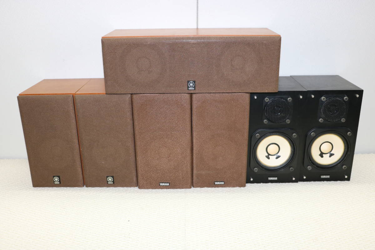 usA-168 【YAMAHA】ヤマハ NS-10MM　スピーカー７台セット（ブラック２台）　音出し確認済み　現状品　保管品