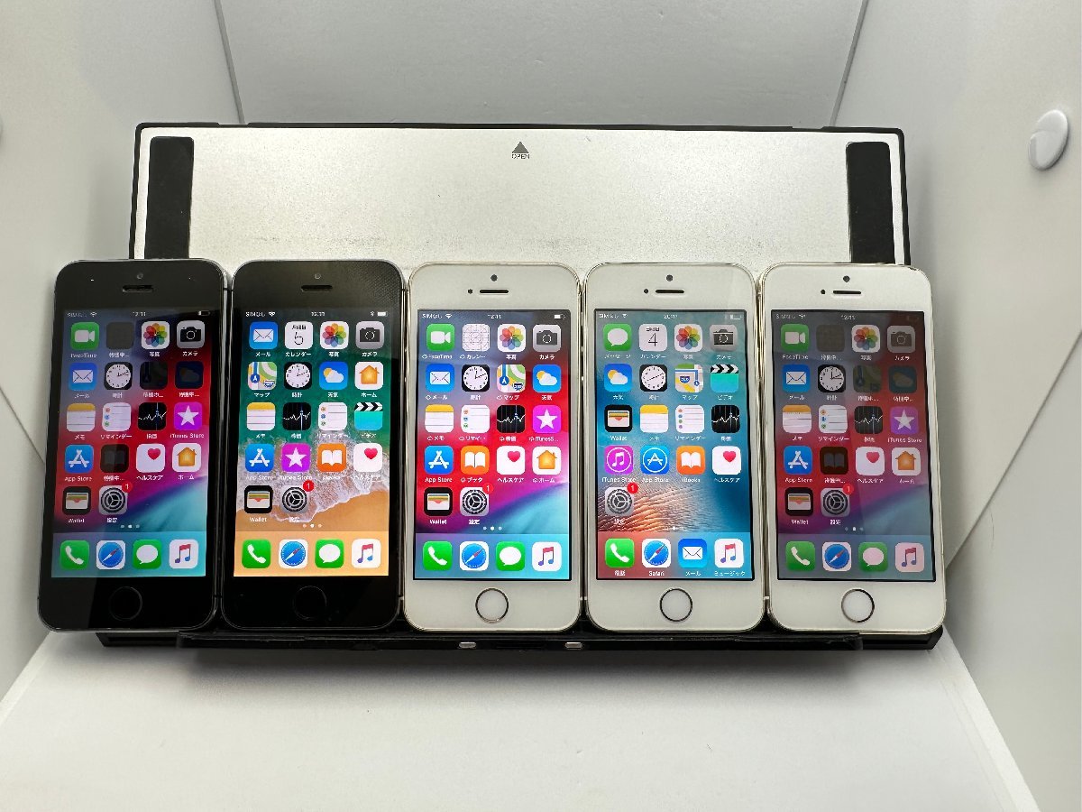中古・ジャンク】まとめ売り5台 液晶浮き 他 Apple iPhone 5s docomo