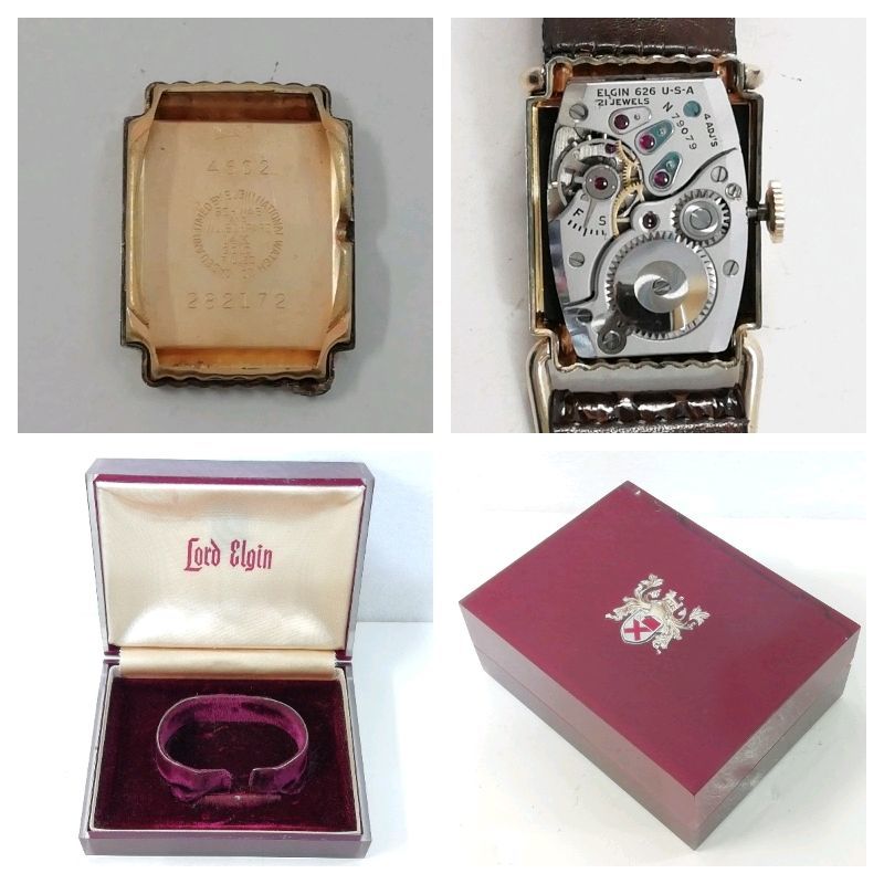 中古】ロードエルジン 腕時計 手巻き 14金張り 4602☆ジャンク商品