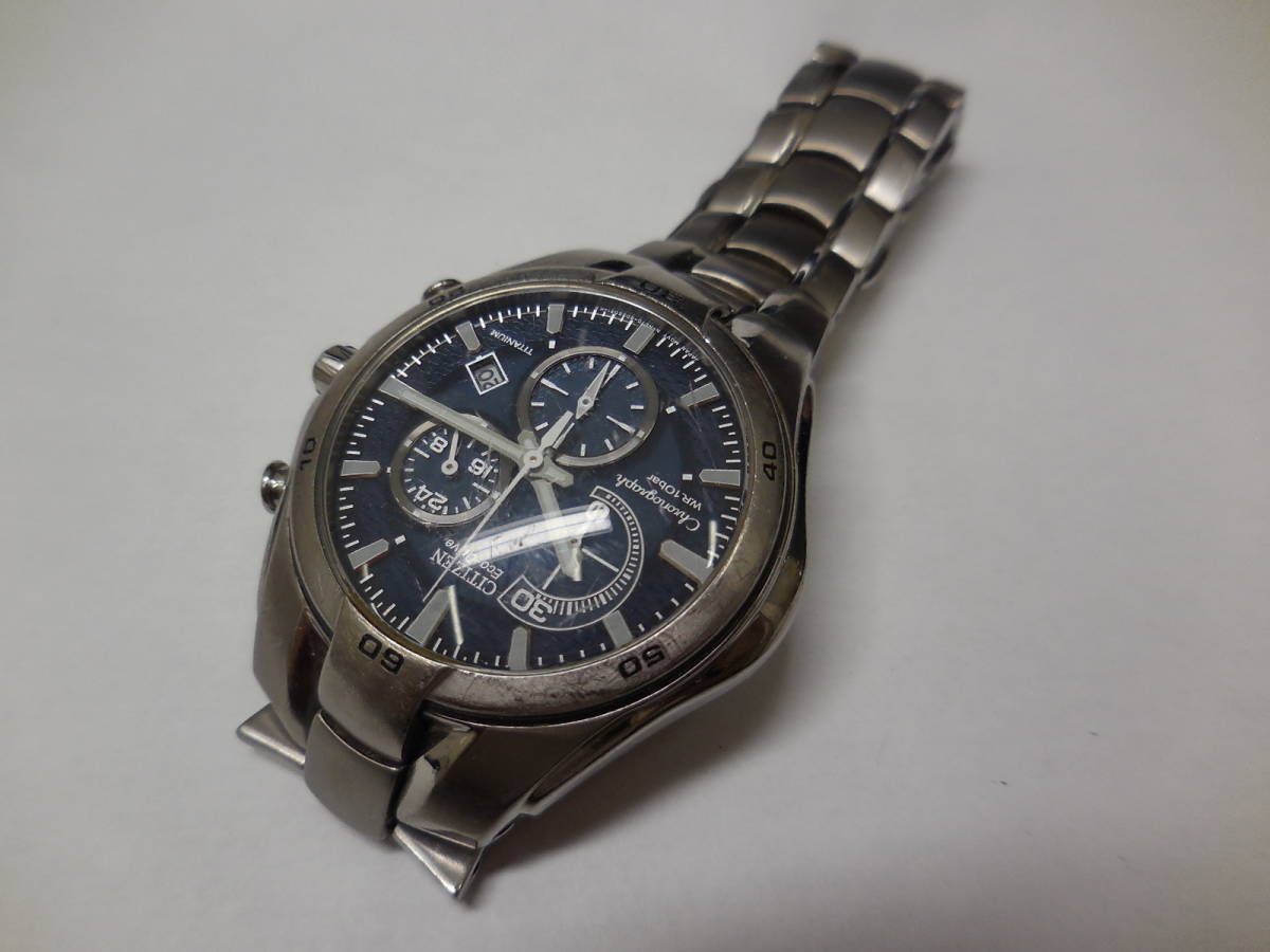 CITIZEN Eco-Drive H570-S030757 稼働品 腕周り 約18㎝ シチズン エコ 