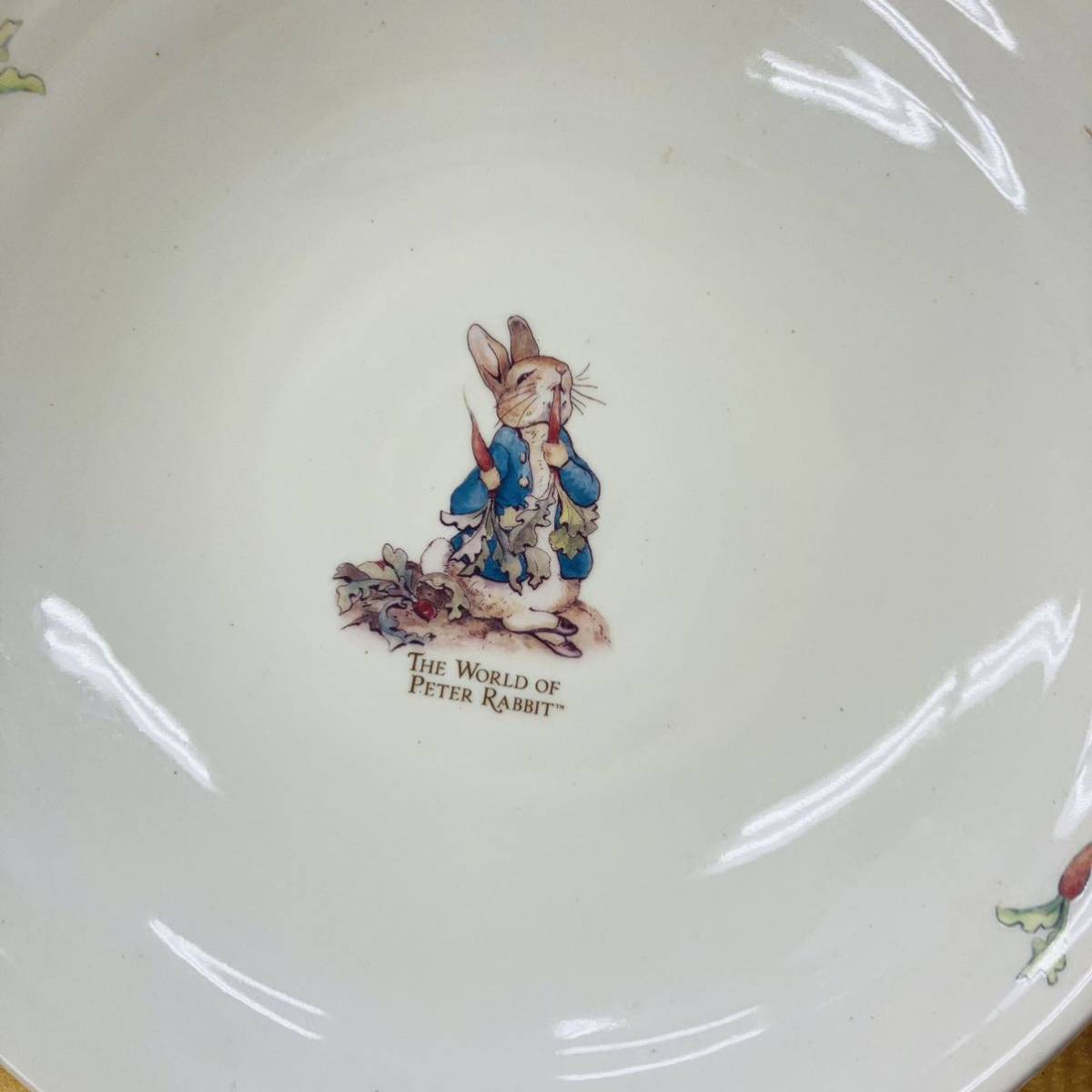 1円スタートピーターラビットお皿箸セット_2