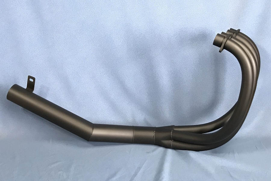 ★デアゴスティーニ 1/4 CB750Four用手曲風集合マフラーM1 XJ750用 ショート集合 【 ゼス管ショートマフラー 手曲 】 ショート