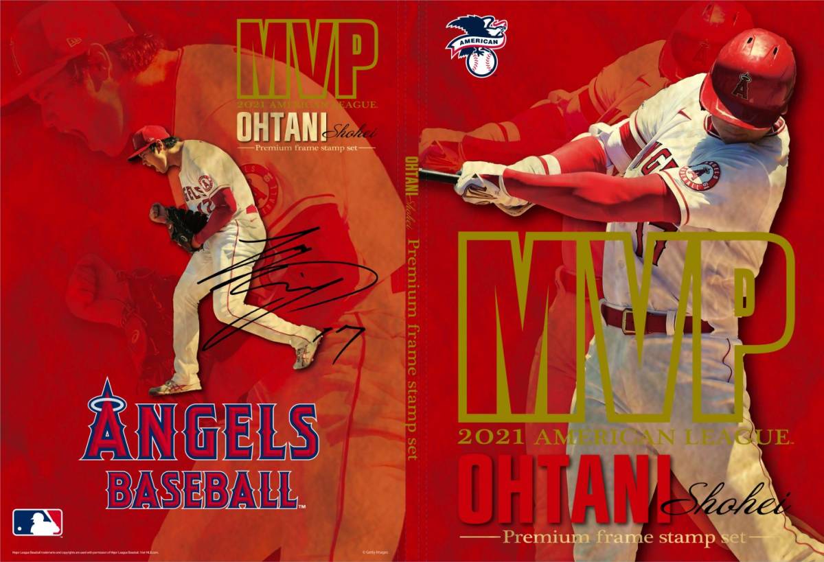 大谷翔平プレミアムフレーム切手セット MVP受賞 記念 Los Angeles 