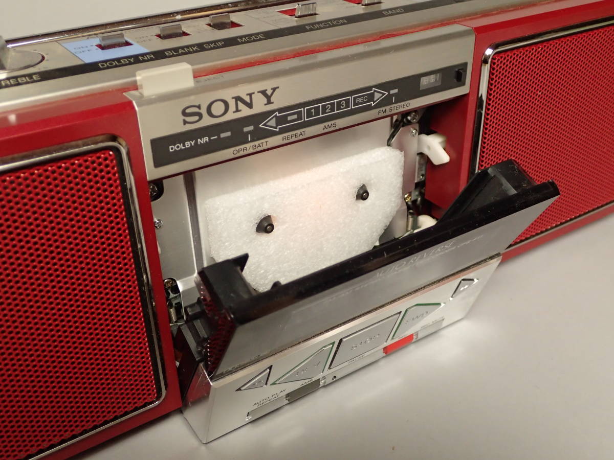 かっしー ZX-317 美品 昭和レトロ ソニー SONY CFS-F11 AM/FMラジオ付 ラジカセ