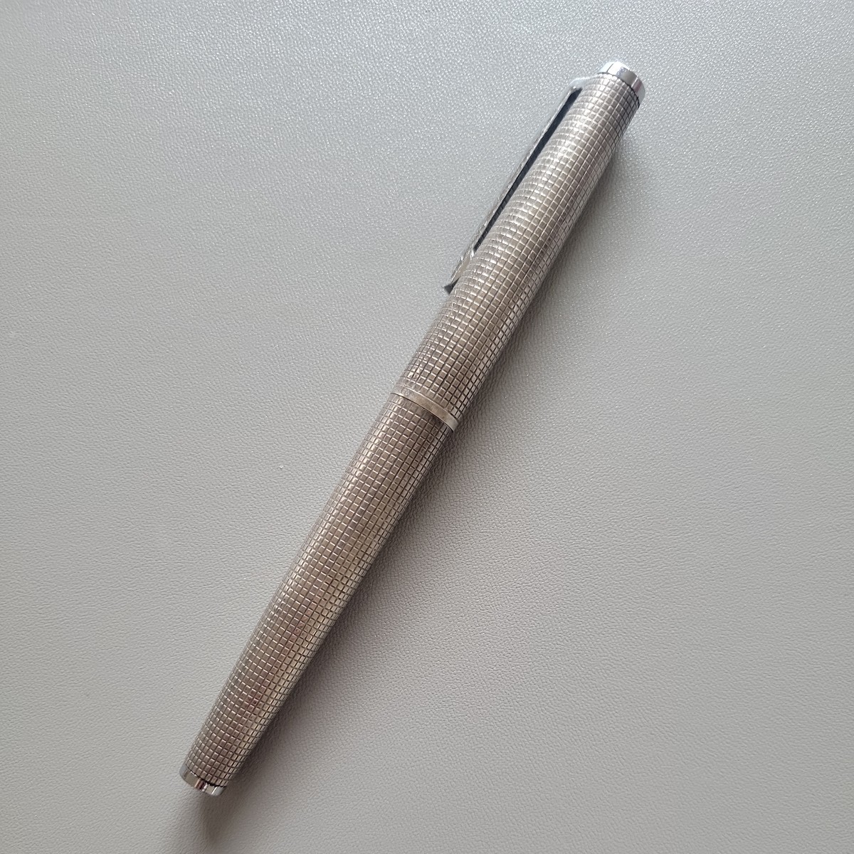 PILOT 万年筆 K18 スターリングシルバー アンティーク 未使用品 E-1000