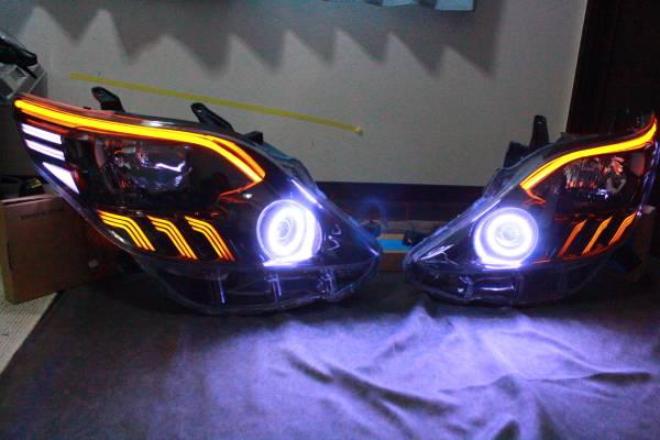 20系 アルファード youtube動画有り シーケンシャル　ウィンカー　ブラスト加工 COBリング