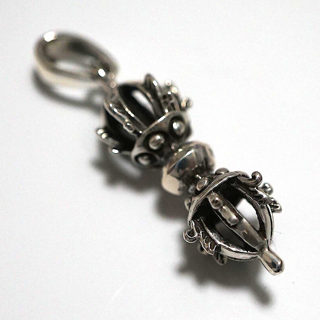 ネックレス ペンダント 銀 お守り 魔除け 密教法具 金剛杵 五鈷杵 