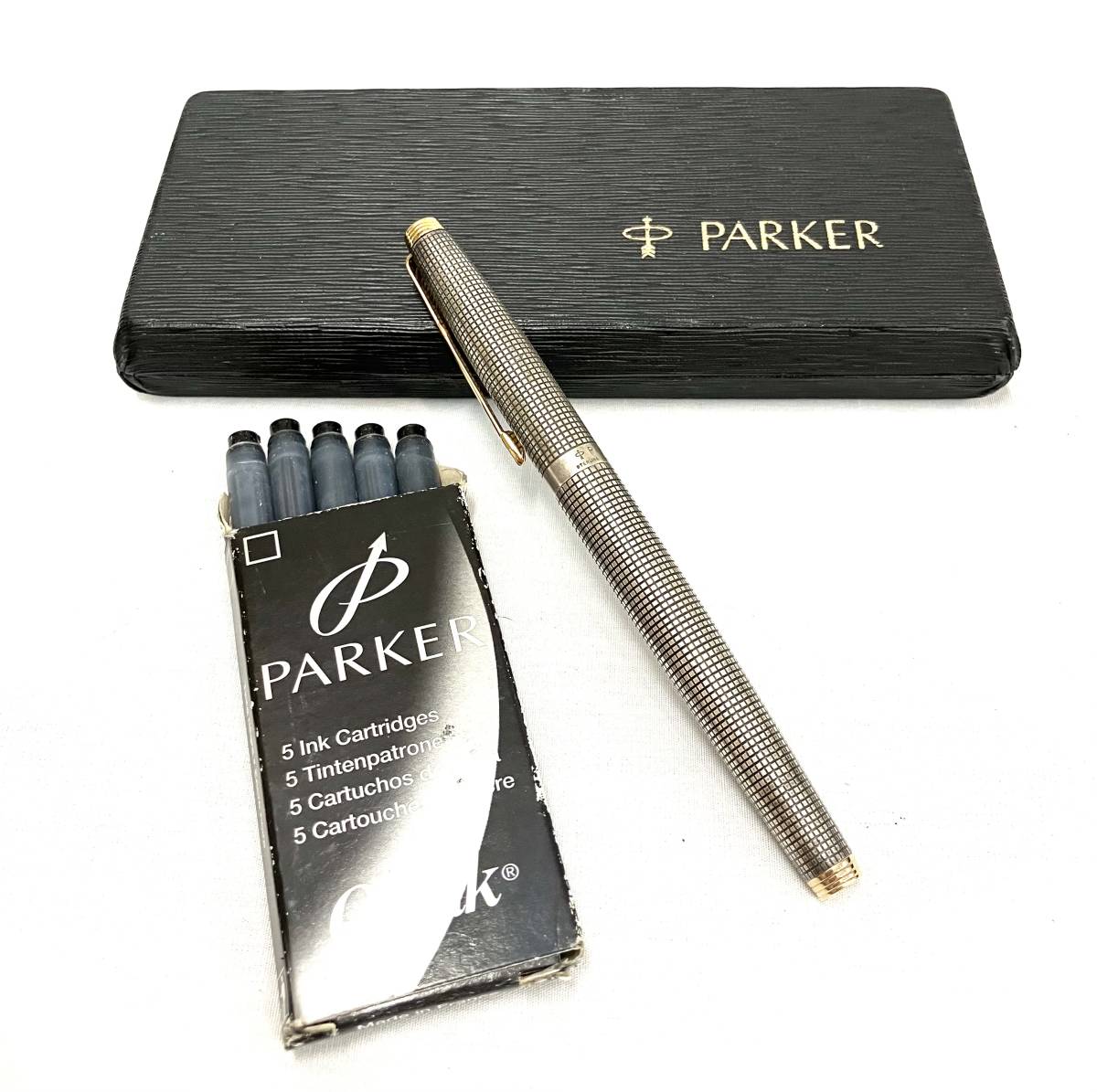 PARKER 14K POINT STERLING SILVER 万年筆 14金 刻印 スターリング