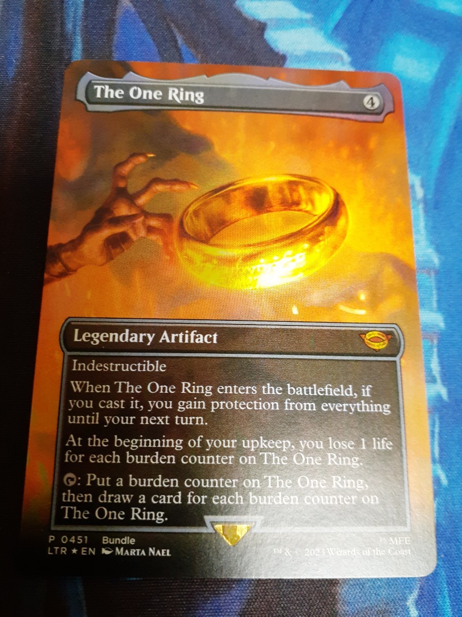 一つの指輪　ボーダーレスFoil　英語版 foil 一つの指輪 MTG ボーダーレス One 公式通販 mtg 拡張 英語 Ring