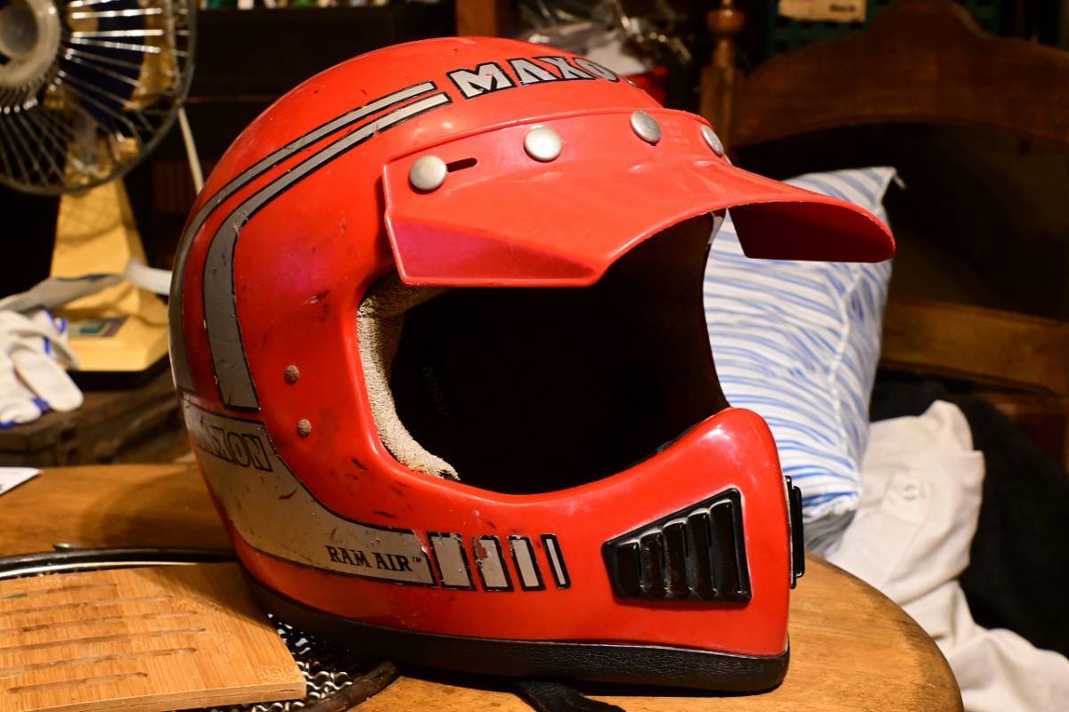 ビンテージ・バイク用品】MAXON マクソン オフロードヘルメット