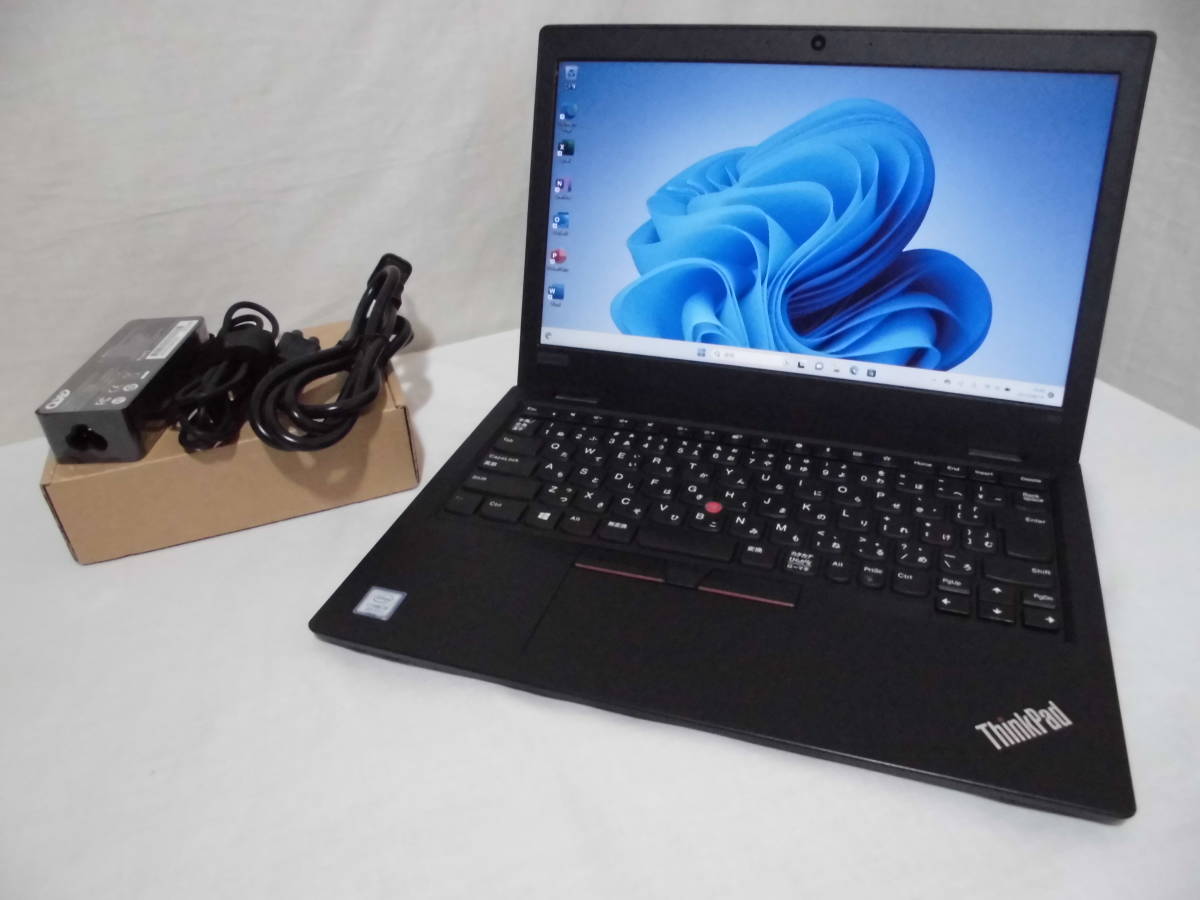 2018年12月発売モデル / Lenovo ThinkPad L390 / win11 / office2019 H＆B / 第8世代core i3 / NVMe256GB / メモリ16GB / バッテリー良好 