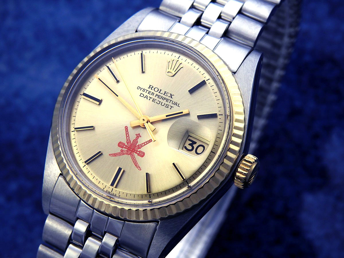 ROLEX ロレックス デイトジャスト 1601 YG/Steel Oman Kanjar dial 