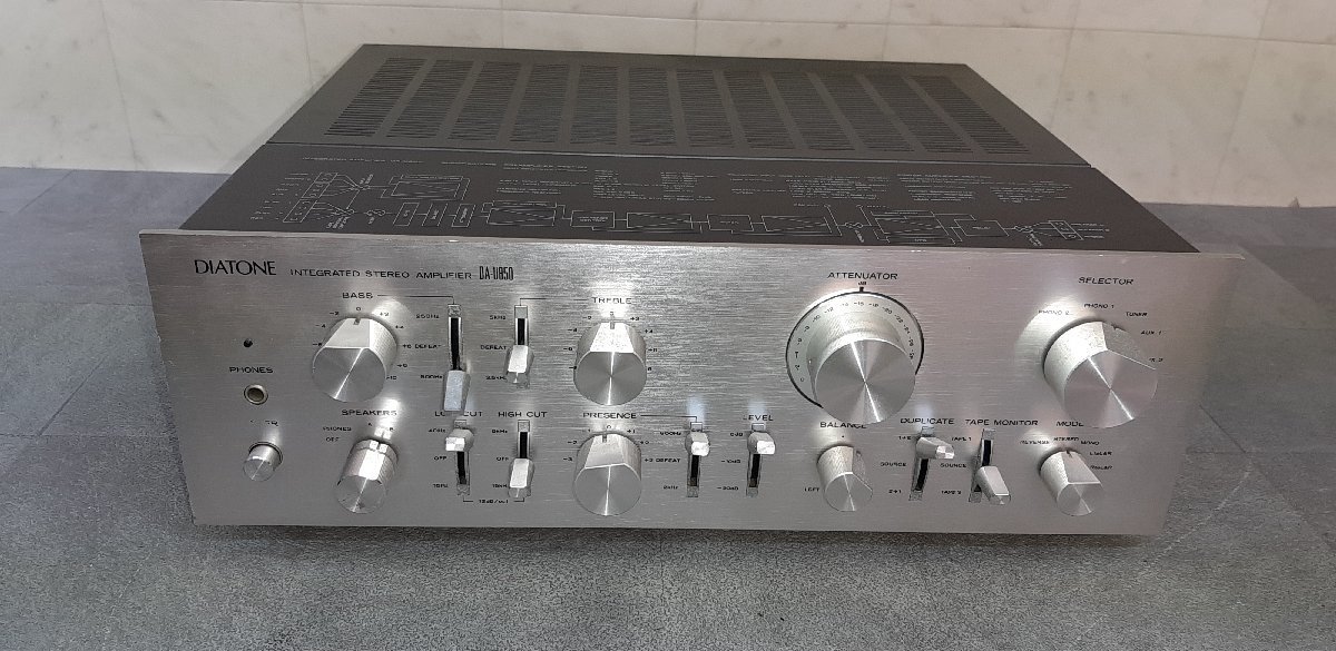 DIATONE DA-U850ープリメインアンプ、 08S06□DIATONE プリメイン