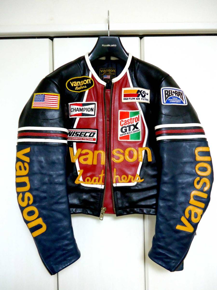 ★　バンソン　ライダース　革　ワンスター　Vanson Leathers