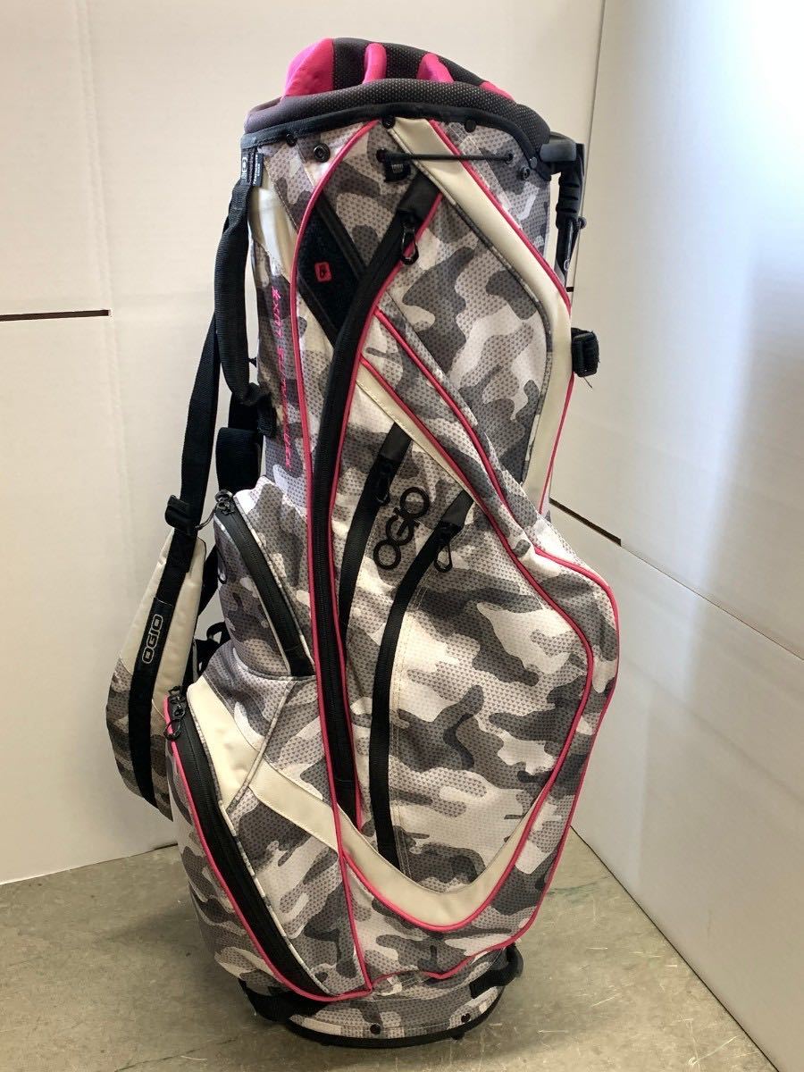 OGIO オジオ スタンド式キャディバッグ 軽量 アスリートタイプ 良品 (ヘッドカバー無し) [8-29]114//891H