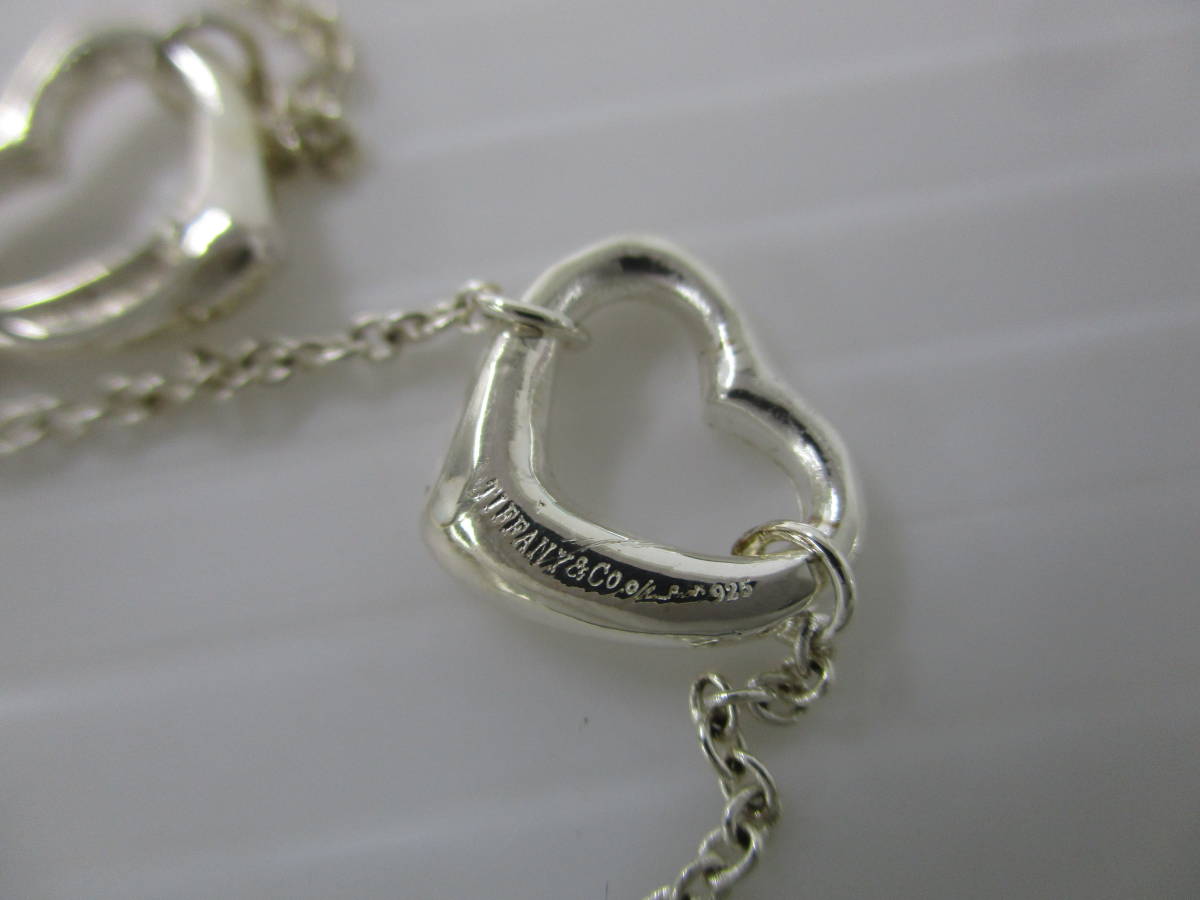 230793-024 TIFFANY&Co. ティファニー オープンハート 5連 ネックレス 