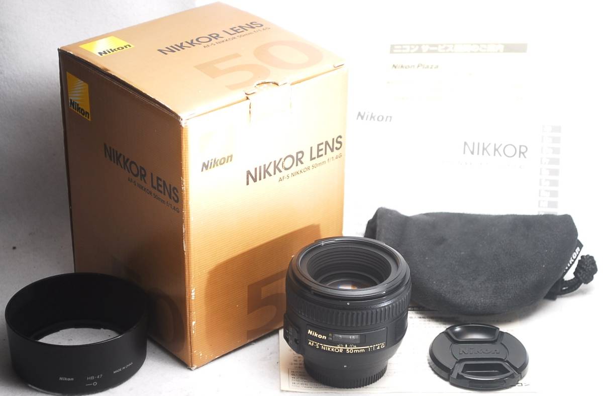☆極美品！☆ニコンNikon AF-S 50mm F1.4G☆元箱 付属品充実♪絶好調 
