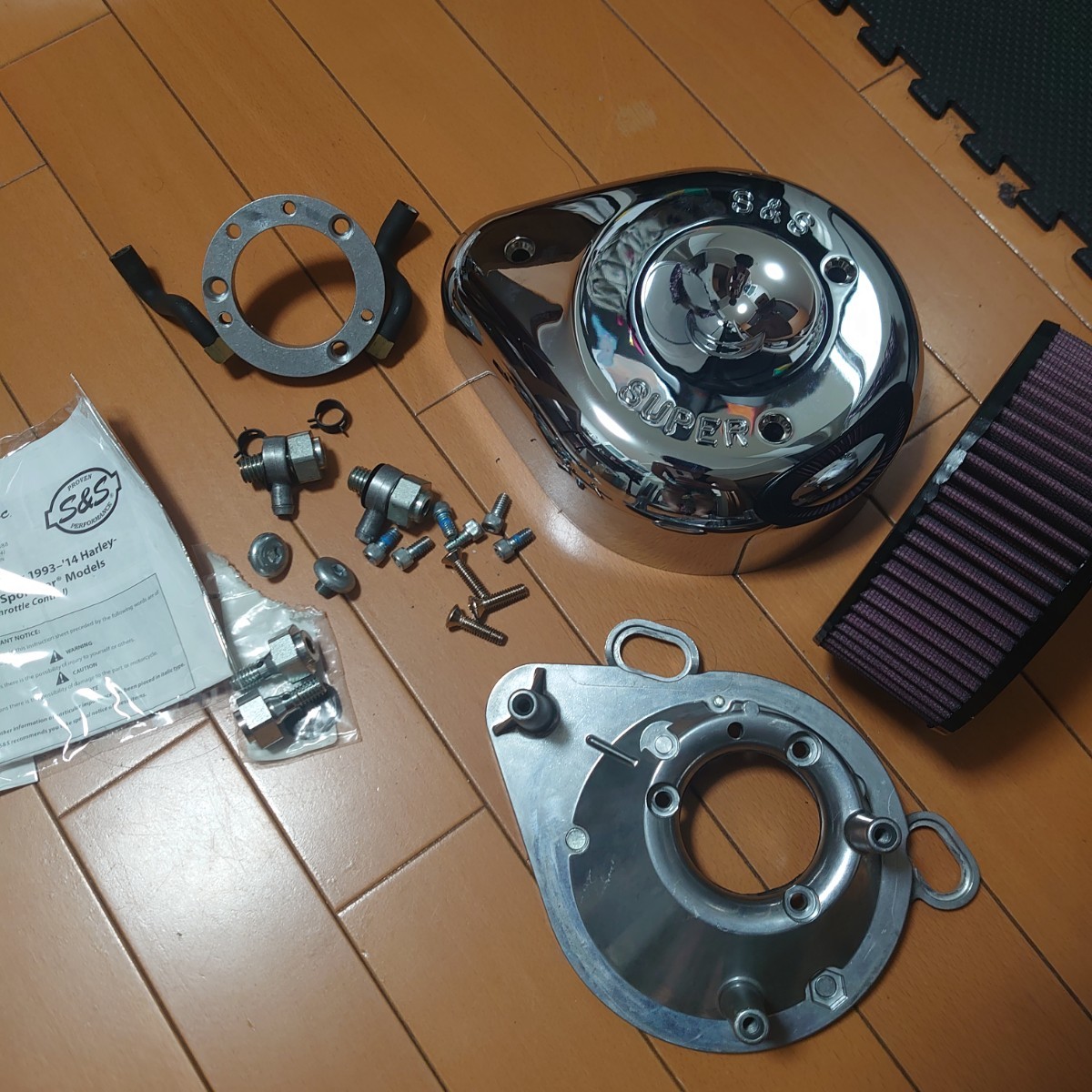 s&sティアドロップエアクリーナーキット CVキャブ インジェクション 