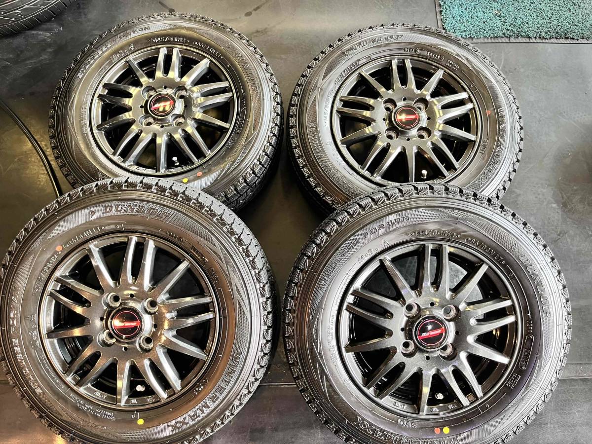 高品質，限定SALE Barosso 4J-12インチ ET42 4H-100 ダンロップ SV01 145/80R12 86/84N LT 2019年製 ハイゼット キャリー アクティ N-VAN エブリイ(スタッドレスタイヤ)｜売買されたオークション情報、yahooの商品情報をアーカイ 4穴