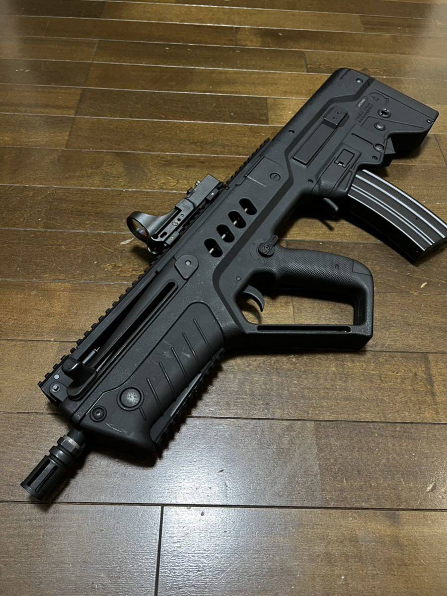 S&T電動ガン TAVOR-21 タボールハイサイ カスタム ドットサイト付き