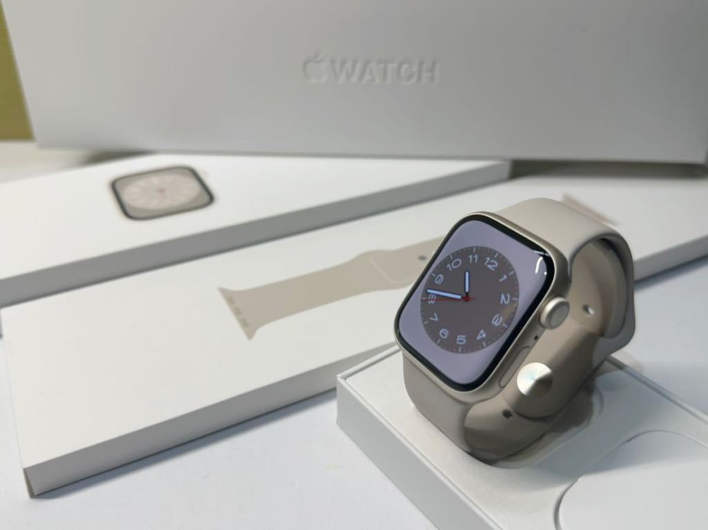 ☆即決 超美品 Apple Watch series8 41mm スターライトアルミニウム 