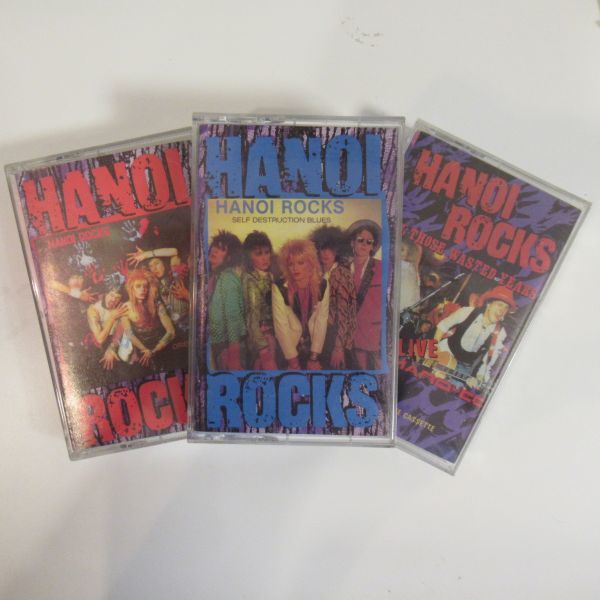 ROCK・POPS カセットテープ/新品・未開封もあり/3本まとめセット/HANOI ROCKS/A-10720