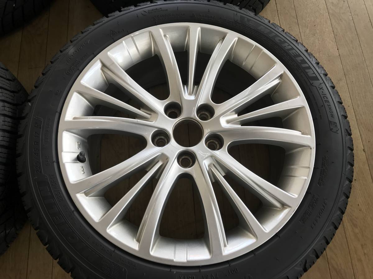 スタッドレス ミシュラン X-ICE SNOW 22年製 225/45R17 アルミホイール 