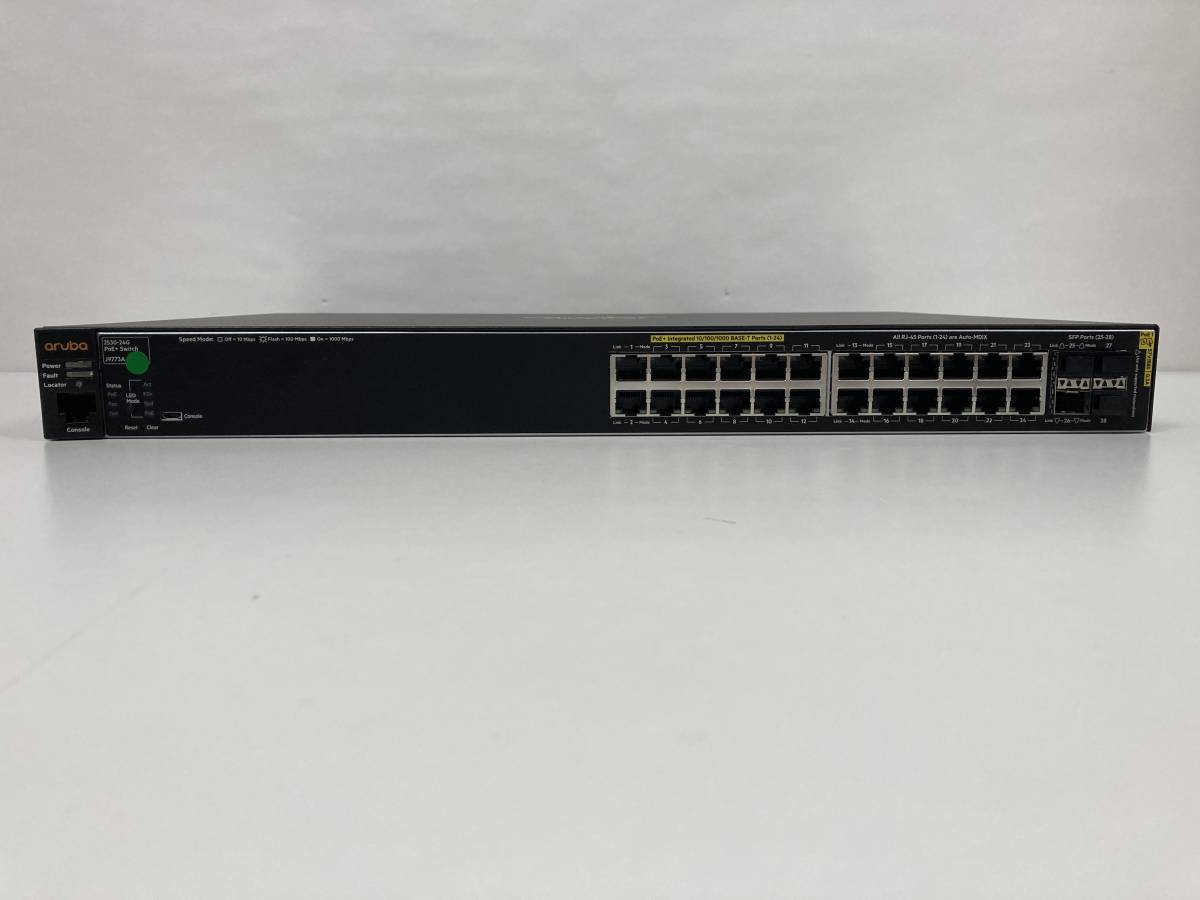 みーとん様確認用 HPE Aruba J9773A 2530-24G PoE+ Switch、初期化済み、動作確認済み