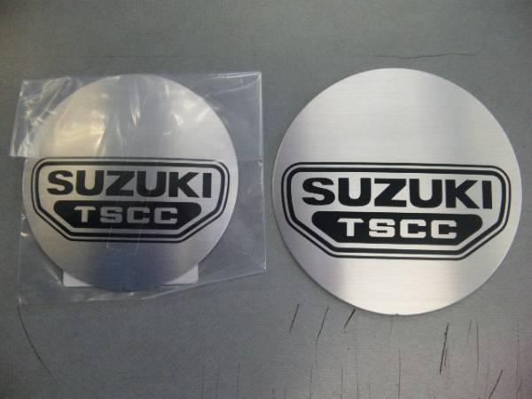 ☆彡スズキ　ＧＳＸ1100Ｓ/750Ｓ 刀 エンジンカバー　ケースカバー シルバーエンブレムSET！☆彡