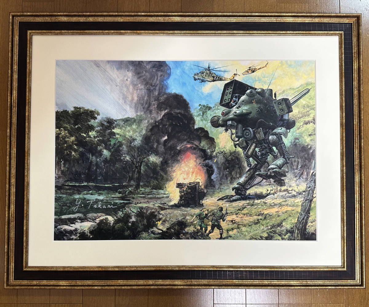高荷義之「メタルギア2ソリッドスネーク」パッケージイラスト サイン入り複製原画　検機動戦士ガンダムメタルギアソリッドMETAL GEAR SOLID