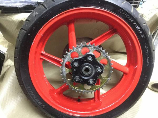 MC21 NSR250 SE リアホイール 赤 NSR250R ホンダ リアホイール