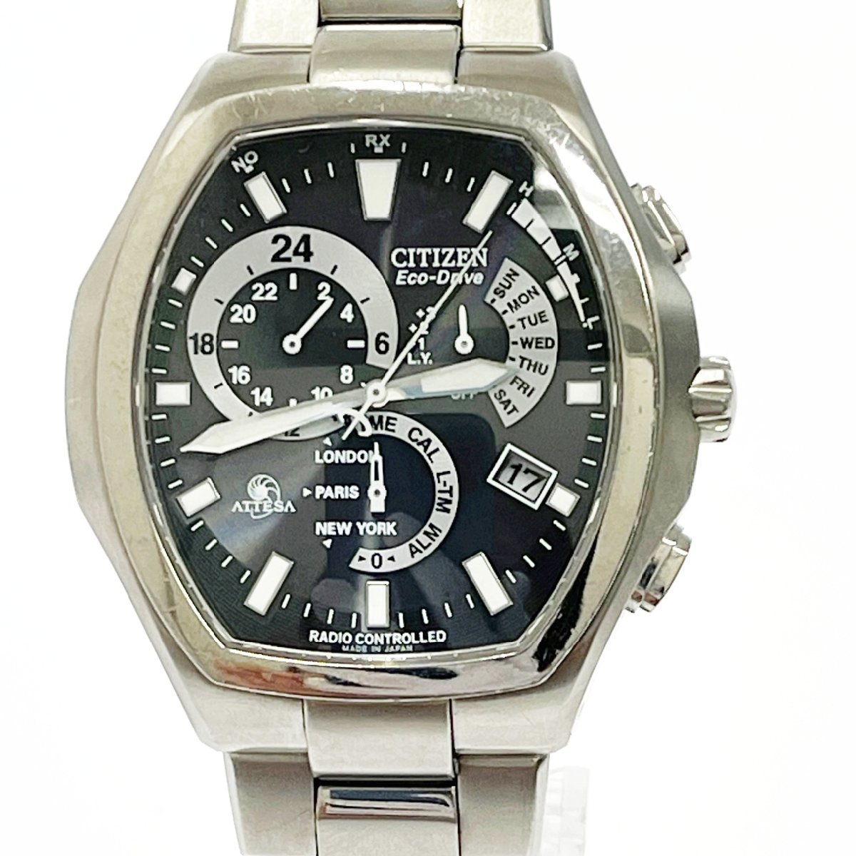 CITIZEN シチズン アテッサ エコドライブ チタン 良品 アテッサ E600 