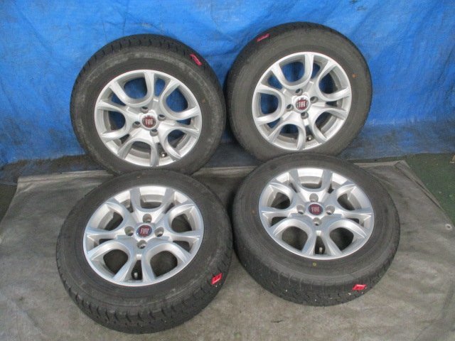 330095★フィアット【FIAT/純正】14×5.5J★4H PCD 98★14インチアルミ 1台分★タイヤ