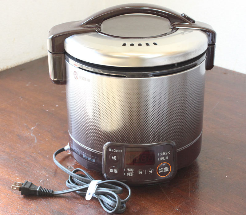 即決・極美品】19年製 リンナイ LPガス用 ガス炊飯器 RR-030VQT
