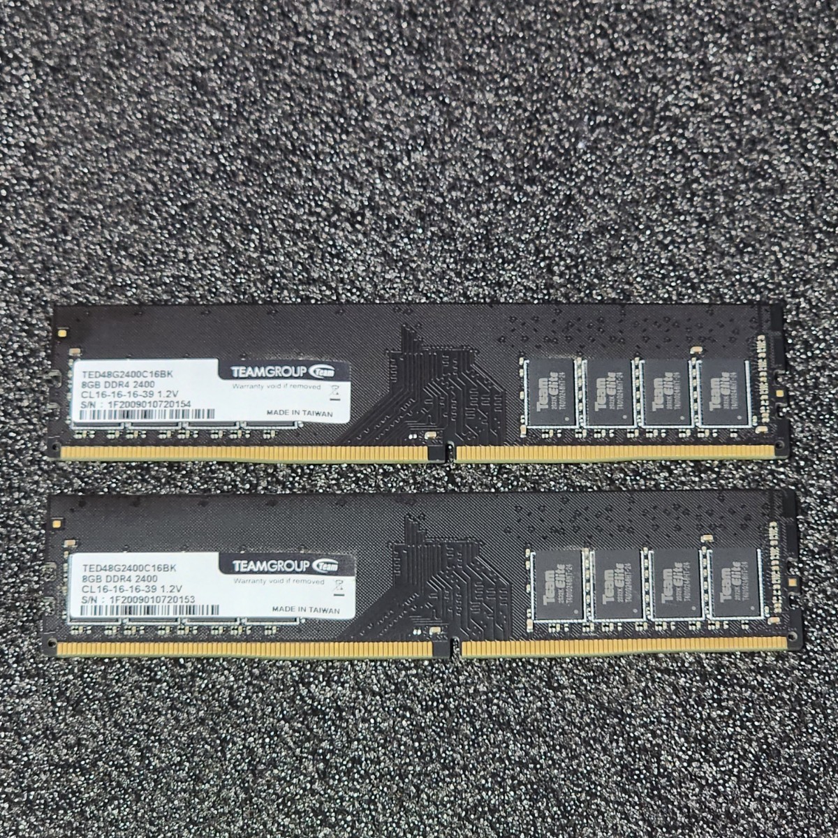 TEAMGROUP DDR4 メモリ 8GB×2枚（計16GB）2400 【公式通販】