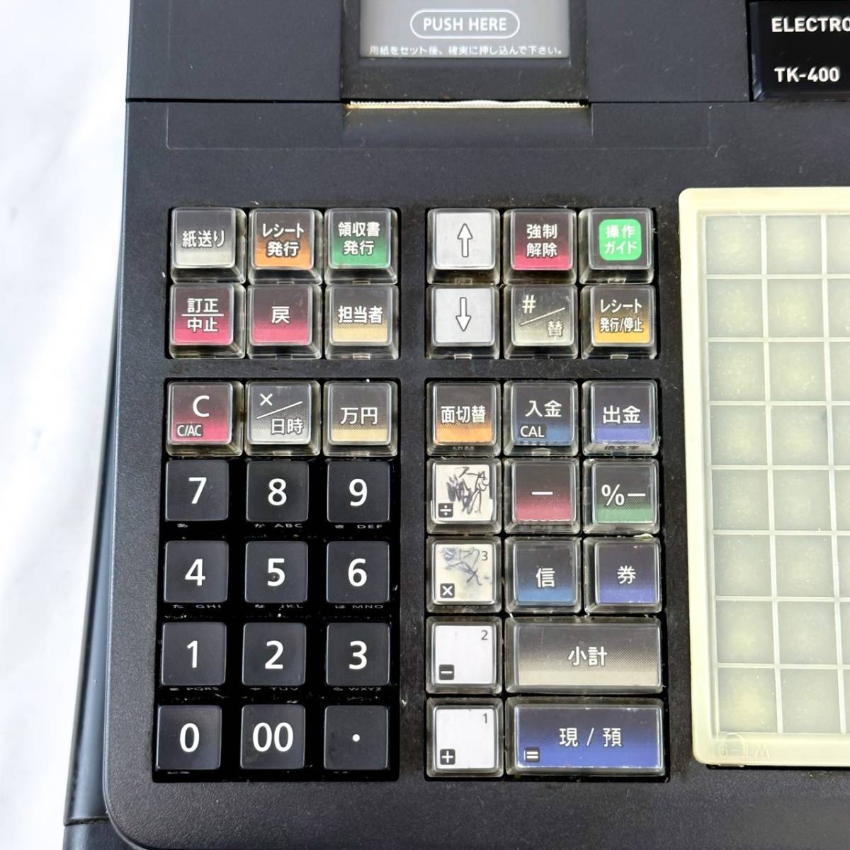 CASIO レジスター TK-400 カシオ ドロアキー欠品 CASIO レジスター TK