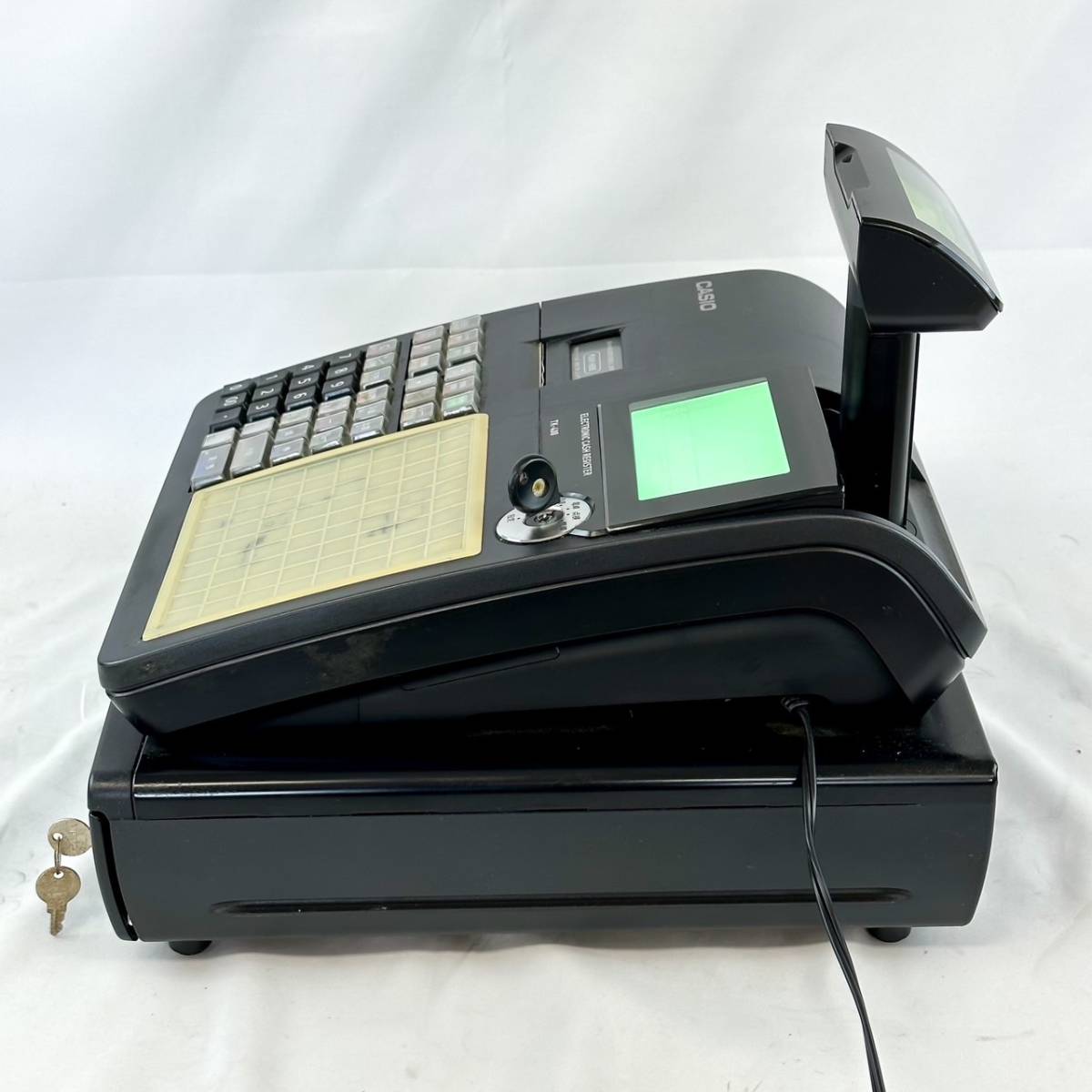 CASIO カシオ 電子レジスター TK-400 初期化済 鍵付き 飲食店 業務用 CASIO