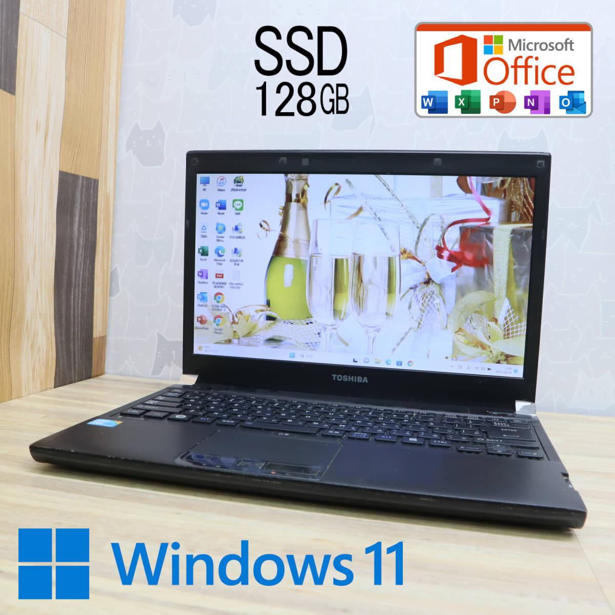 ☆中古PC 高性能i5！SSD128GB☆Dynabook RX3 Core i5-520M Win11 