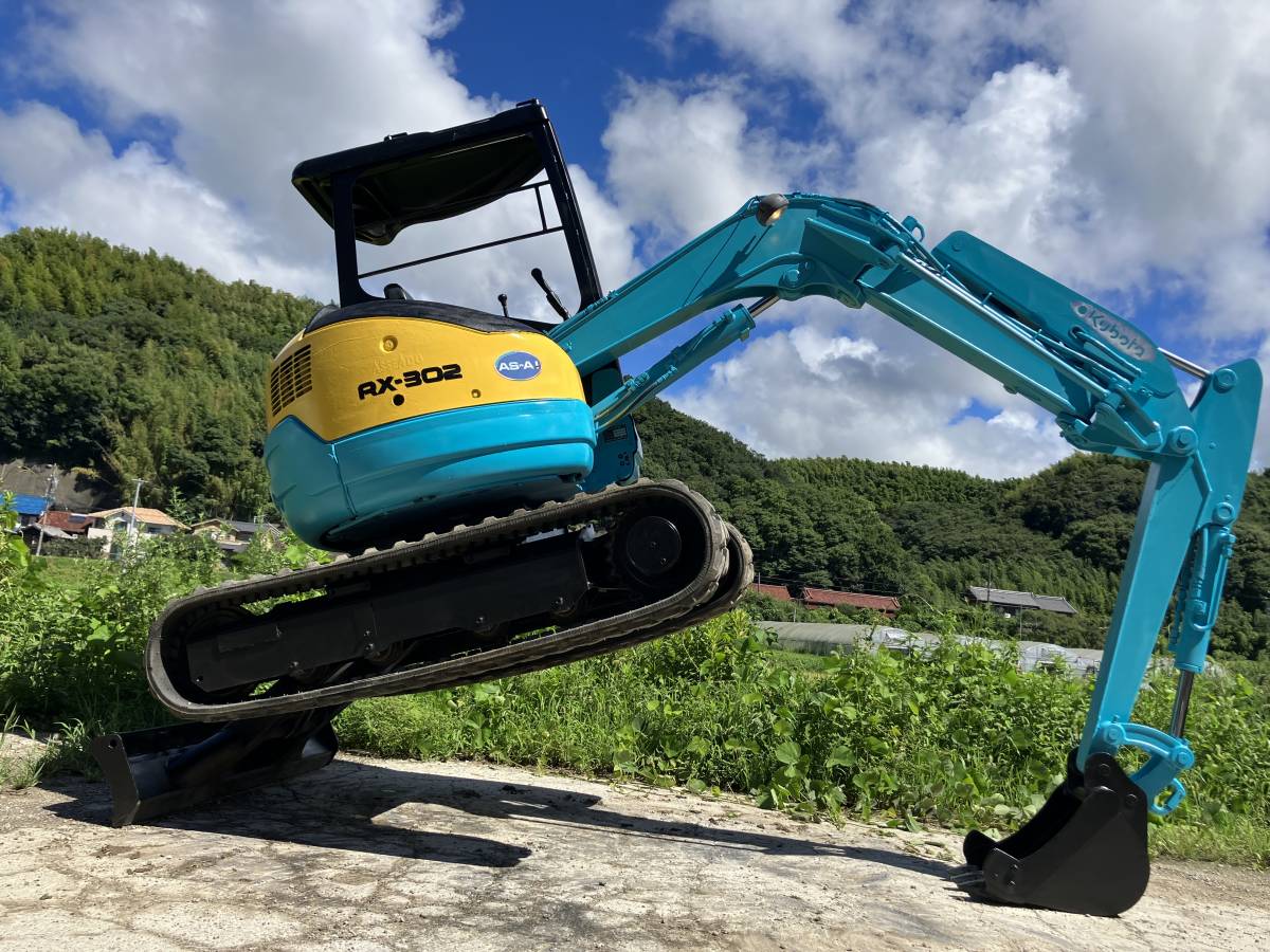 クボタ RX-302 ミニショベル 3トンクラス 倍速有り 1278時間 クボタ 