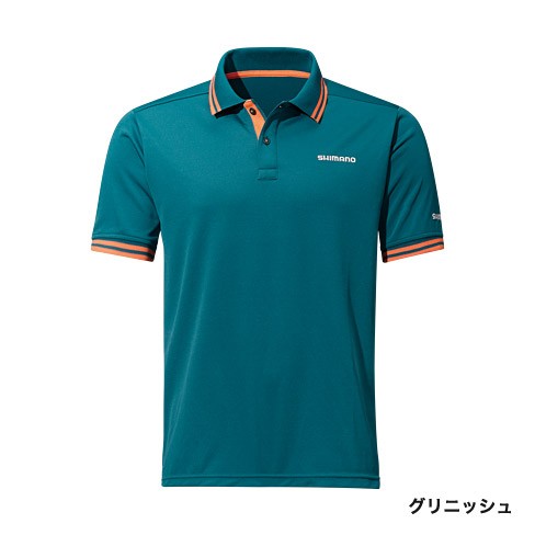 激安大特価，お買い得 送料200円 シマノ ポロシャツSH-074P 青緑 XLサイズ(ウエア)｜売買されたオークション情報、yahooの商品情報をアーカイブ公開 - オークファン その他