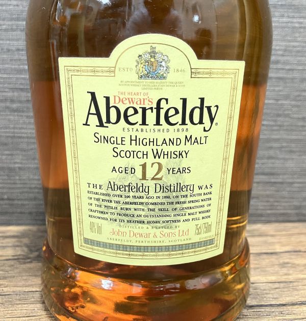 未開栓/長期保管品 アバフェルディ 12年 旧ボトル 750ml 40% 箱付
