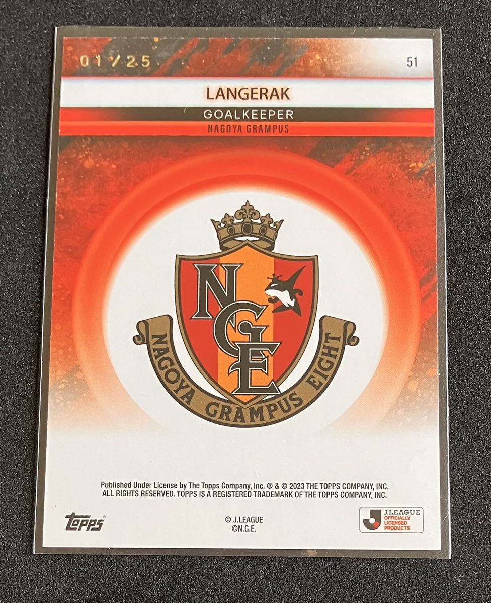 ☆Topps 30th Jリーグ 30周年 名古屋グランパス ランゲラック 25枚限定  