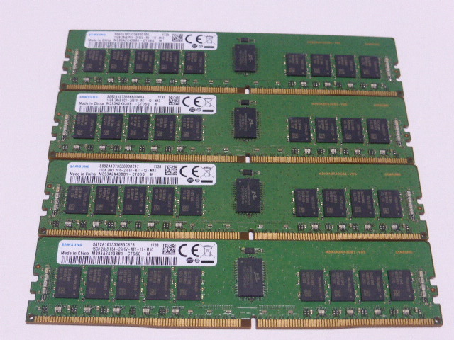メモリ サーバーパソコン用 1.20V Samsung PC4-21300V(DDR4-2666V) ECC