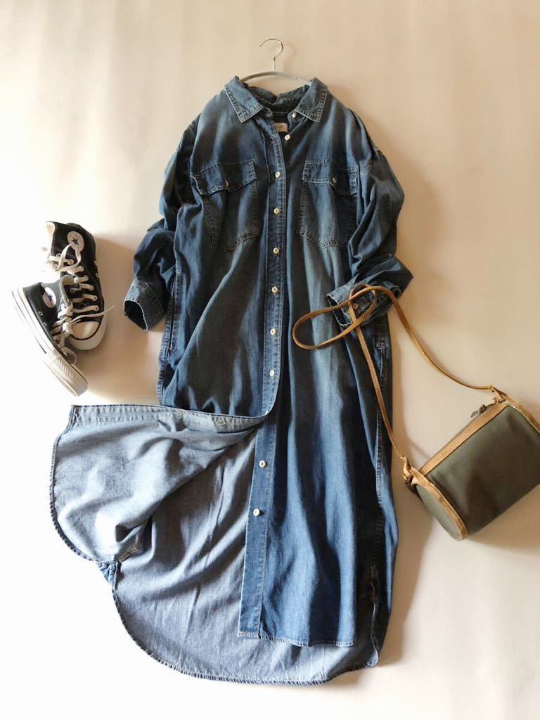 スローブイエナ Le Denim SLOBE IENA コットン100%大人可愛いゆったり  