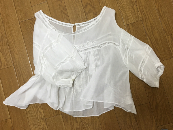tomorrowland☆macphee レースブラウス ホワイト☆マカフィー