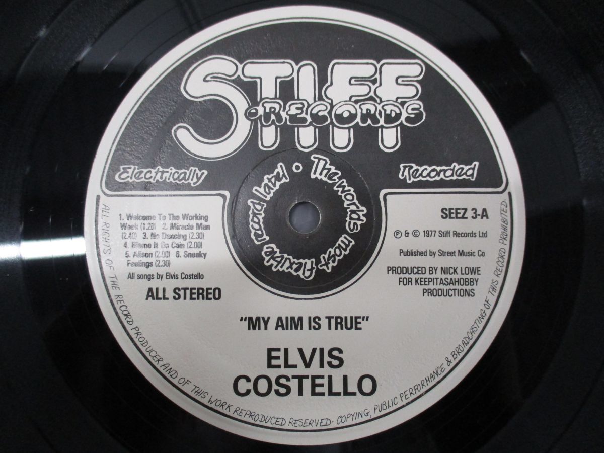 △01)Elvis Costello/エルヴィス・コステロ/My Aim Is True/SEEZ 3/LP
